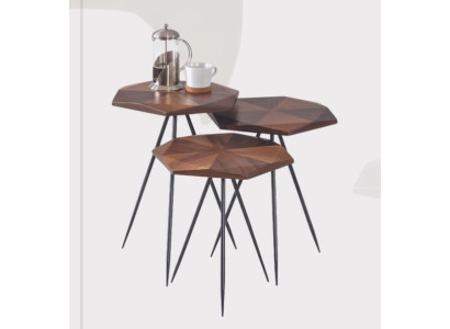 Iestatiet 3x dīvānu galda kafijas galds galds dizainera dzīvojamā istabas galds galdi.