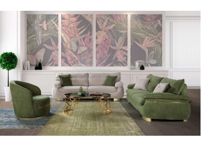 Sofa komplekts 3+3+1 sēdvietas dīvāns pelēks dīvāns apdare audums mēbeles