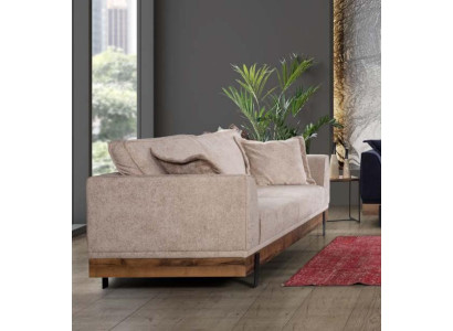 Dizaina dīvāns 3 sēdvietas gultas dīvāns Moderni dīvāni Istabas mēbeles Beige