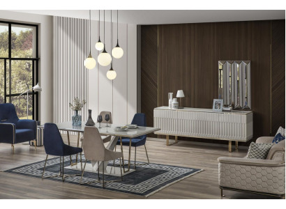Dzeramais galda komplekts ēdamistaba ēdamistaba ēdamistaba ēdiena galds Sideboard dzeramais krēsls galda komplekts ēdamistaba ēdamistaba 6gab.