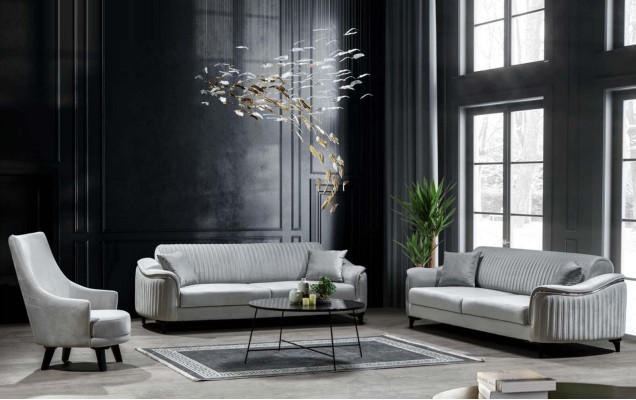 Sofas priekšnams Sofa Luxus sēžamvieta sofa krēsli 331 sēdekļi Moderns 3 gabali