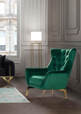 Luksusa solo krēsls Moderns 1 sēdētājs Polster Designer Tekstila audums