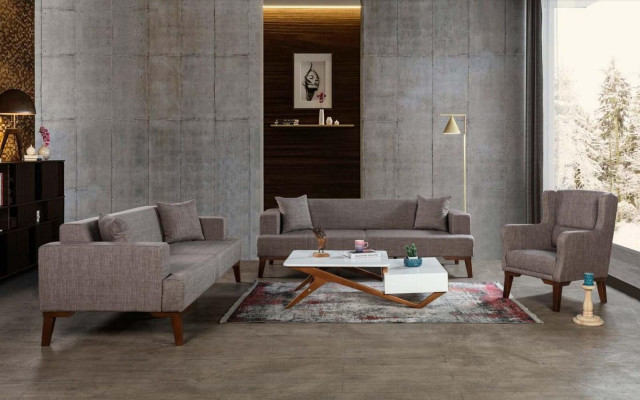 Sofas komplektā komplekti dzīvojamā istaba komplekti 3 sēdvietas dīvāns apdare