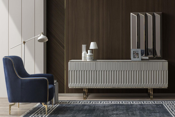 Garnitūra Nost Sideboard Spogulis Kommode Skapis Dizainera luksusa skapji komodas komplekts