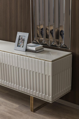 Garnitūra Nost Sideboard Spogulis Kommode Skapis Dizainera luksusa skapji komodas komplekts