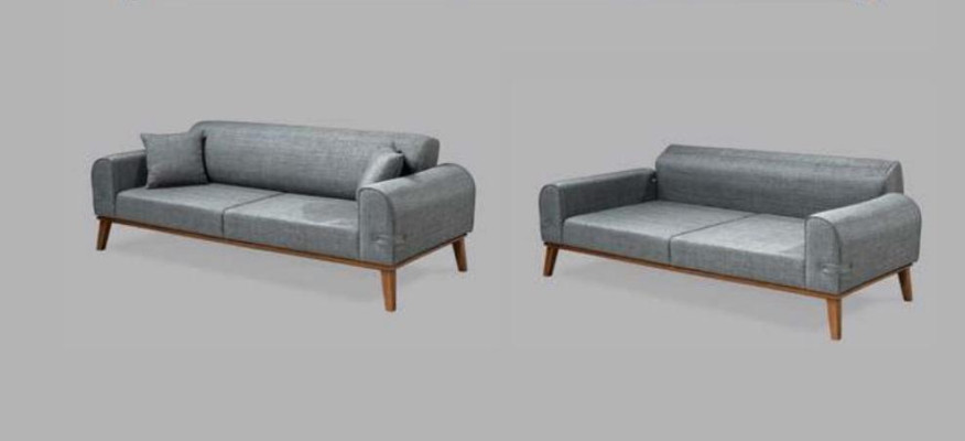 Sofa komplekts 3+3+1 sēdekļu dizaina dīvāns polstermēbeles Moderno samtu