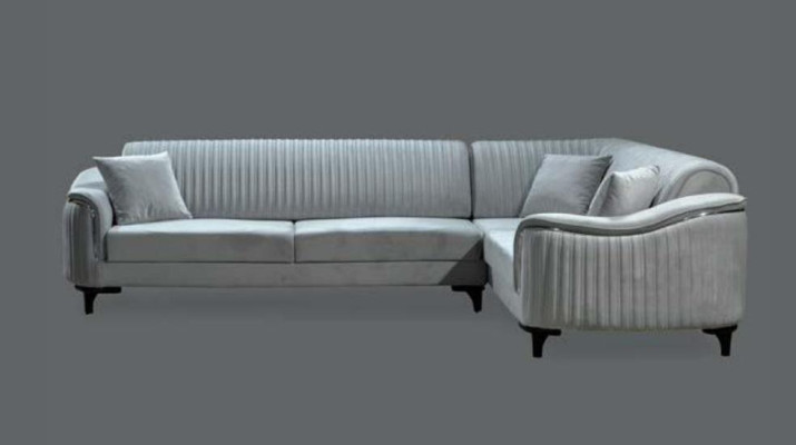 Apgaismojuma stieņi L formā Sofa Polster Tekstils Eknomanieka sudraba pelēka 310x240