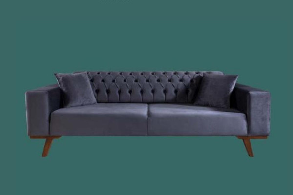 Sofas komplekts 3+3+1 sēdvietas Dzīvojamais stils Dīvāns Sofa Violeta Tirkuāzija