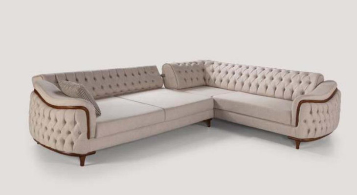 Stūra dīvāns dzīvojamās telpas Chesterfield dīvāns Polster Sofa Divāni Mēbeles