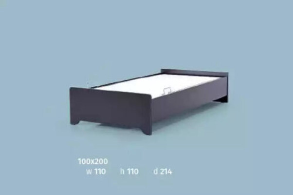 Dizainera bērnu gultas jauniešu gulta koka mēbeles ar mīkstu 100x200cm.