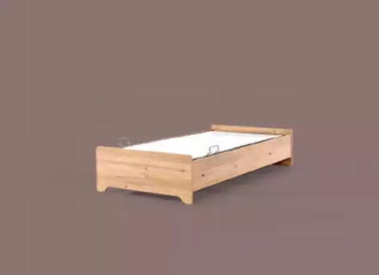 Moderns bērnu gulta brūns audums gulta bērnu istabā jaunums 100x200cm