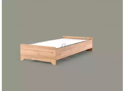 Dizainera gulta, bērnu gulta, brūna moderna jauniešu gulta, koka mēbeles 100x200cm.