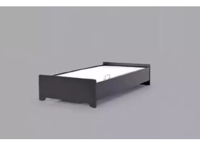 Dizainera gultas bērnu gultas melna moderna jauniešu gulta 100x200cm