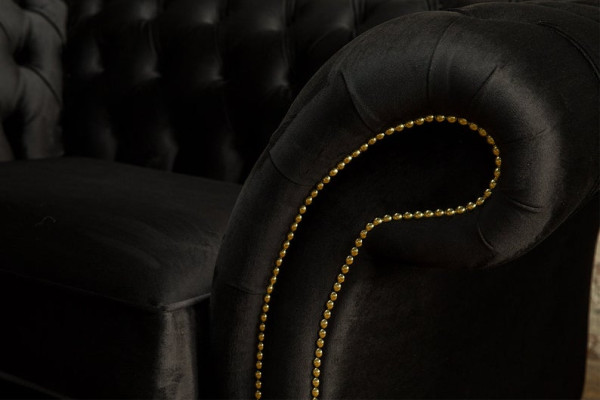 Chesterfield krēsls TV dīvāns 1-vietīga dīvāna teksts auduma audums Polster #5