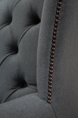 Chesterfield dizaina luksusa auduma dīvāni Auduma ausu krēsls 1-vietīgais dīvāns Polster