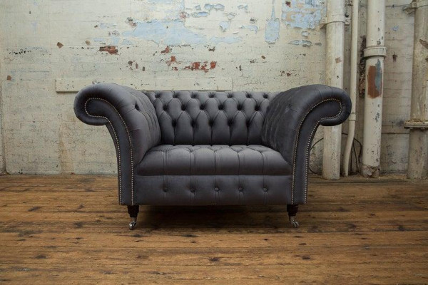 Chesterfield dizaina dīvāns 1-vietīga dīvāna pārklājums luksusa klasiska tekstila dīvāns