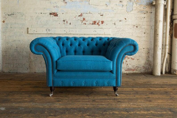 Chesterfield dizaina dīvāns krēsla dīvāns polster tekstila dīvāni sēdekļi ausu krēsls