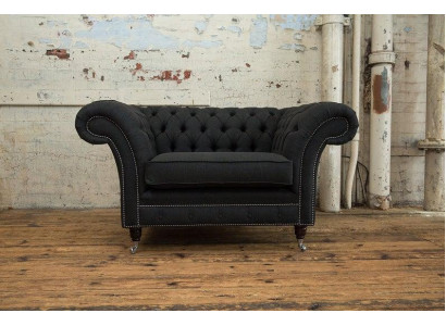 Chesterfield krēsla TV dīvāns, 1-vietīga sofa, tekstila audums, mēbeles, polsteris