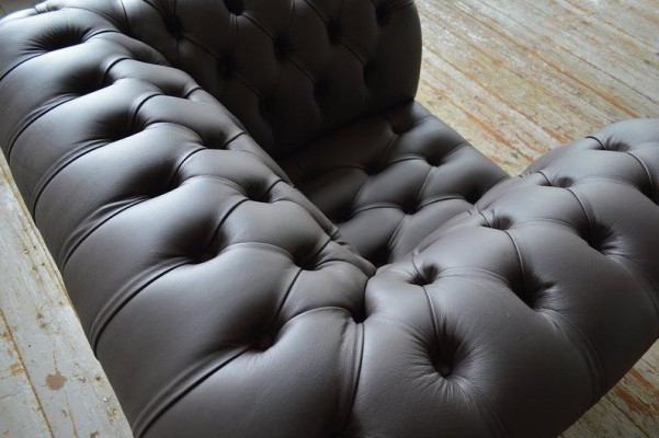 Chesterfield dizaina dīvāns krēsla dīvāns polsters luksusa audums 1 sēdētājs #211