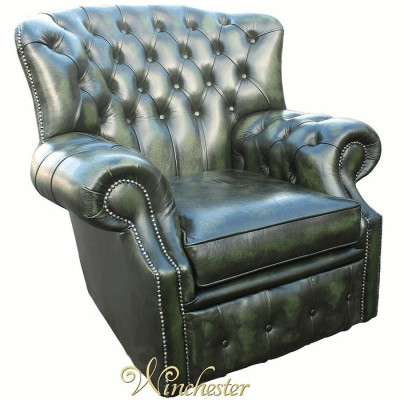 Chesterfield Cilpas Krēsls 1 Vieta Dizainera Ādas Auduma Pie TV Apgalvotājs Jauns