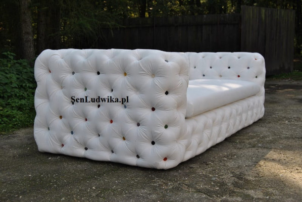 XXL dizaina dīvāns sofa ar polsterējumu, 4 sēdvietas, angļu Česterfīldas stila samta dīvāni.