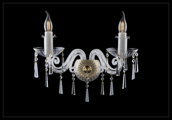 Bohemas sienas lampa, gaisma, lampa, sienas krons, sienas lampas, kristāla lusters