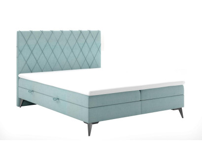 Chesterfield divvietīgs gulta ar kastes funkciju