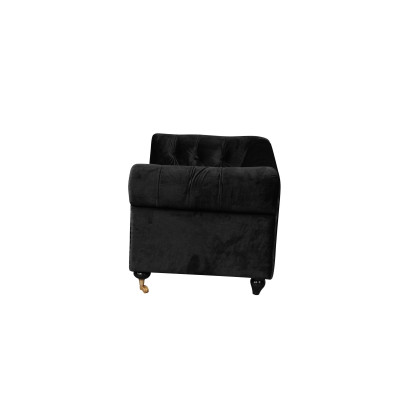 Chesterfield 2 divvietīgs Klasiskais luksusa baroks rokoko dīvāns ar auduma un ādas segumu