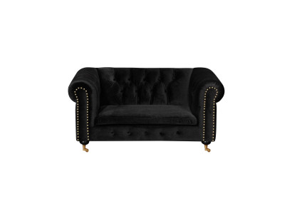 Chesterfield 2 divvietīgs Klasiskais luksusa baroks rokoko dīvāns ar auduma un ādas segumu