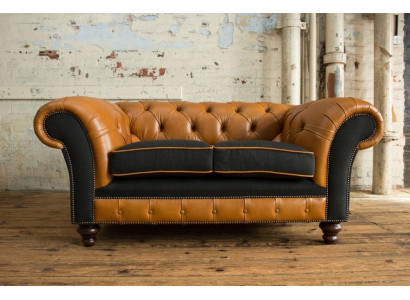 jvmoebel ®  Ādas dīvāns - dizaina mīkstā divvietīgā dīvāna komplekts brūns