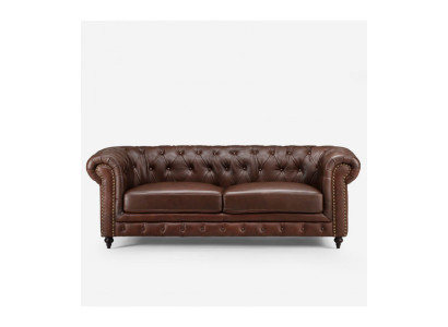 Chesterfield 3 sēdvietu klasiskais luksusa barokas rokoko dīvāns audums ādas dīvāns jauns
