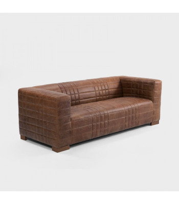 Chesterfield 3 sēdvietu ekskluzīvās auduma mēbeles ar ādu. Designersofa jauna.