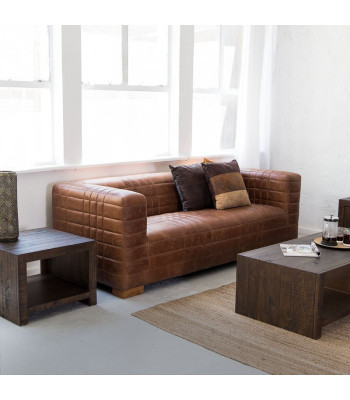 Chesterfield 3 sēdvietu ekskluzīvās auduma mēbeles ar ādu. Designersofa jauna.