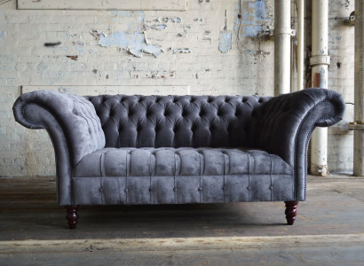 Chesterfield divguļamais dīvāns 2-vietīgs dīvāns dīvāni dīvāni dzīvojamā istaba dizaina dīvāns pelēks jauns