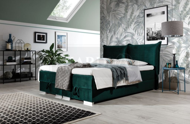 Boxspring gultas gulta polster mākslīgā āda dizainera viesnīca divvietīga luksusa dizains jauns