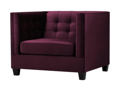 Krēsls Chesterfield Tekstils audums Violeta Radošās mēbeles Jaunas Dzīvojamās istabas Modernās