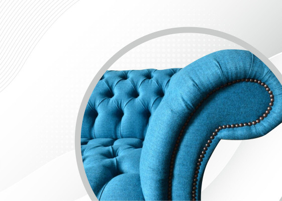 Zila xxl Big Sofa Couch Chesterfield 265cm Polster Sofas 4 Sitzer Samt tekstils