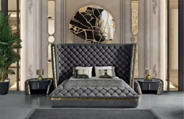 Chesterfield guļamistabas komplekts gultas 2x nakts skapji grima galdiņš skapis 5g.abv.
