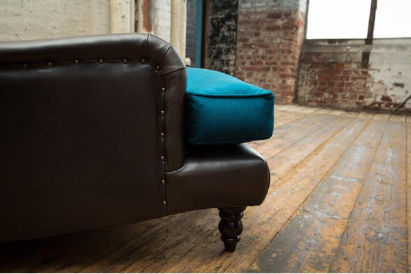 Česterfīldas ādas dīvāns galds dizaina divvietīga auduma dīvāns dīvāns Jaunie