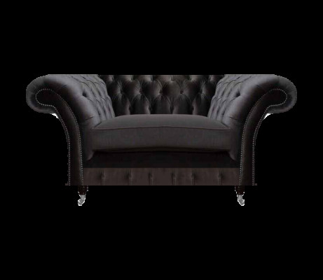 Česterfīldas melns mīkstais krēsls luksusa sēdvietas mūsdienīgs vienvietīgs.