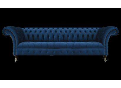 Zila Chesterfield īpaši koncepti tekstila dīvāns Moderns auduma dīvāns