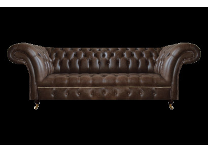 Brūnā Chesterfield ādas dīvāns dzīvojamai istabai, mājas mēbelēm, dizainera, izturīgā mēbeļu.