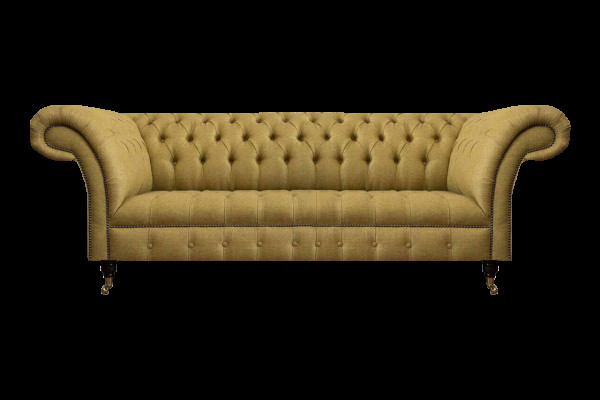 Chesterfield dzeltena sēdvietas dīvāns dzīvojamā istabā trīsvietīgs luksusa eleganti mēbeles