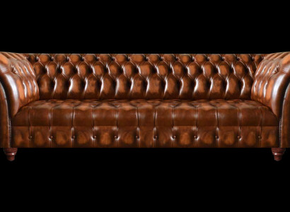 Chesterfield ādas dīvāns Brūns mākslīgā ādas dīvāns Dizainera ekskluzīvās sēdekļi