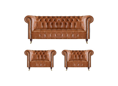 Chesterfield sēdvietas Brūnas dīvāni Vienojas Dzīvojamo telpu iekārtojums