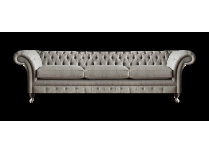 Chesterfield pelēks trīsvietīgs dzīvojamā istaba mīkstie dīvāni dizainera dīvāns