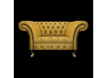 Chesterfield dizainera divvietīga dīvāna dīvāns viesistabai luksusa dzeltenā mīkstā dīvāna.