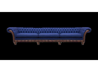 Chesterfield Luksusa trīsvietīgā gulta Moderns dīvāns Auduma mēbeles