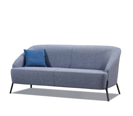 Peleks-zils sofa komplekts dizainera polstercouches moderns divvietigs kresls