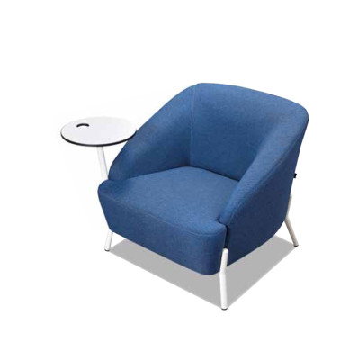 Peleks-zils sofa komplekts dizainera polstercouches moderns divvietigs kresls